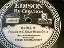 Edison Diamond Disc Record #82187 Piano Prelude Opus 3 Rachmaninoff