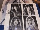 HURRICANE Over The Edge Metal Autographed Robert Sarzo, Kelly Hansen Vinyl