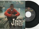 Jimmy Jones – I Told You So - EP vinyle 45t  MGM Records – EPF -81