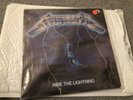 Vintage 1984 Megaforce Metallica Ride The Lightning Vinyl Record