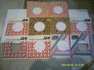 (52) vintage 45rpm company record sleeves...atlantic,capitol etc.