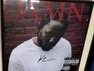 KENDRICK LAMAR “DAMN” 2017 AUTOGRAPHED ART (Mint) with Frame