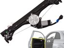 Front Left Driver Side Window Regulator Assembly W/Motor Compatible for Fiat 500