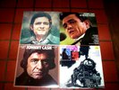 JOHNNY CASH ( 4 ) LP lot: AT FOLSOM PRISON / GR HITS II & III / TRAINS & RIVERS