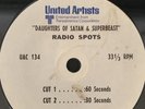 Radio Spot 45 DAUGHTERS OF SATAN & SUPERBEAST 1972 Horror Double Feature HEAR