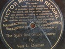 78 rpm Pre Dog Victor Monarch 151, Vess Ossman, Stars and Stripes, banjo V