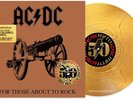AC/DC LP For Those About to Rock GOLD VINYL 50th Anniv Limited IN STOCK NOW