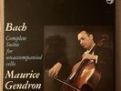 Bach, Maurice Gendron Suites Unacc. Cello FR Philips  835 272/273/274 AY Stereo