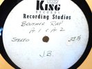JAMES BROWN - BROTHER RAP 1 & 2/I CRIED- UNISS. un-dubbed - TEST ACETATE