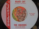HEAR Checkers 45 Black Cat / Soft Blue JERDEN tittyshaker popcorn exotica NM