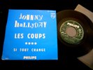JOHNNY HALLYDAY/LES COUPS/JUKEBOX/PHILIPS/FRENCH PRESS SP 7