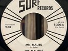 SURF GARAGE The Malibu's Mr. Malibu / Chrome Rims 1962 Becker Strosk RARE 45