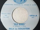 POPCORN Halloween NOVELTY - BELA LA GOLDSTEIN - OLD BORIS / WHY DO I LOVE YOU