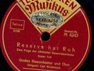 BLASORCHESTER WOITSCHACH Reserve hat Ruh (Reservistenlieder) 1&2 Schellack S7377