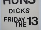 HUNS / THE DICKS Hate The Police 13 June 1980 Rauls CONCERT POSTER 8.5
