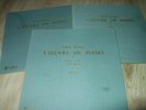 NOEL LEE : DEBUSSY L`OEUVRE DE PIANO I-III SET OF 3 UNNUMBERED LP 1960 VALOIS FR