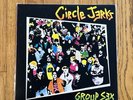 Circle Jerks Group Sex LP Frontier 1980 Red & Yellow Labels 1st Press Black Flag