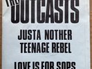 The Outcasts Justa Nother Teenage Rebel 7” 1978 UK Repress Good Vibrations GOT3