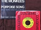 Monkees Yellow PROMO 45 & Picture Sleeve 1968 Porpoise Song, Extended Ending