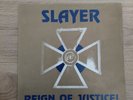 Slayer Reign Of Justice Clear Vinyl Very Rare