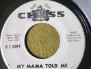 Barbara Carr - My Mama Told Me / I Can't Stop Now. Chess Promo VG+