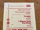 Drafi Deutscher - Promo 7 Inch - englisch gesungen - Trouble