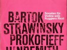Ruggiero Ricci: Sonatas for Solo Violin- Bartok, Prokofiev, Hindemith / Eurodisc