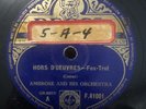 Ambrose and His Orchestra 78 Streamline Strut/ Hors D’oeuvres