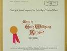 DCC LPZ2017 Music by Erich Wolfgang Korngold,limited ed #1337,NM