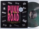 PUNK ON THE ROAD Various Artists SKUNX LP VG+/VG++ uk green marble vinyl k
