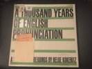 THOUSAND YEARS OF ENGLISH PRONUNCIATION HELGE KOKERITZ EDUCATIONAL EAV RECORD62