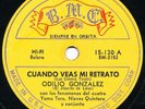 ODILIO GONZALEZ Cuando Veas Mi Retrato / Nunca LATIN 78 RPM Bolero HEAR