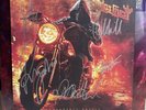 JUDAS PRIEST- INVINCIBLE SHIELD Purple 2 LP Vinyl w FULLY SIGNED Insert HALFORD