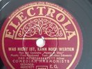 78rpm COMEDIAN HARMONISTS - MEISTERSEXTETT Schellackplatte Die JULISCHKA