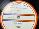 16” TRANSCRIPTION RECORD War Department Special Service WWII Jack Benny 32