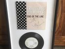 Tom Petty Jeff Lynne Traveling Wiburys Signed Spanish Promo Vinyl Single Framed