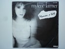 Mylene Farmer 45Tours vinyle Maman A Tort pochette noir et blanc