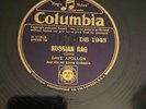 Rare 78rpm record, E-, DAVE APOLLON : Russian Rag , Columbia DB 1948