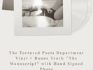 Taylor Swift TTPD Vinyl + Bonus Track Manuscript W/ SIGNED PHOTO Presale