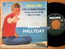 Johnny HALLYDAY L'Idole Des+3 EP Pochette Papier Avec Rabats Label Vert NM/VG+++