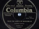 Black Gospel 78 ROBERT HICKS When The Saints.. COLUMBIA V+ barbecue bob HEAR 316