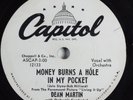 Pop 78 DEAN MARTIN Money Burns A Hole In My Pocket CAPITOL E-/E wlp HEAR 2873
