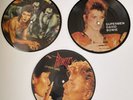 3 vintage DAVID BOWIE 7” picture records. Fashion, Superman & China Girl.