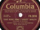 HENRY HALL AND HIS ORCHESTRA CLASSIC 78 - TEDDY BEARS PICNIC - HUSH HUS - EX+