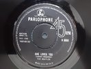 THE BEATLES   1963  ORIGINAL U.K 45  SHE LOVES YOU    PARLOPHONE R 5055 - RARE