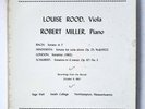 RARE Private 1963 Louise Rood & Robert Miller Recital - 2x10