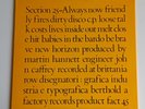 LP SECTION 25 - ALWAYS NOW   UK FACTORY 1981  ( no fold-out poster )