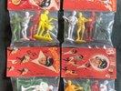 THE BEATLES 4 x 4 Beatlemania Figures - 1960s - EMIROBER  Ringo John Paul George