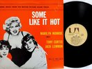 Some Like It Hot Soundtrack Vinyl LP 1974 Australia United Artists Records L 353