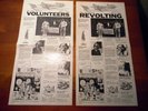 INSERT JEFFERSON AIRPLANE VOLUNTEERS  GENUINE ORIGINAL LYRIC SHEETS
